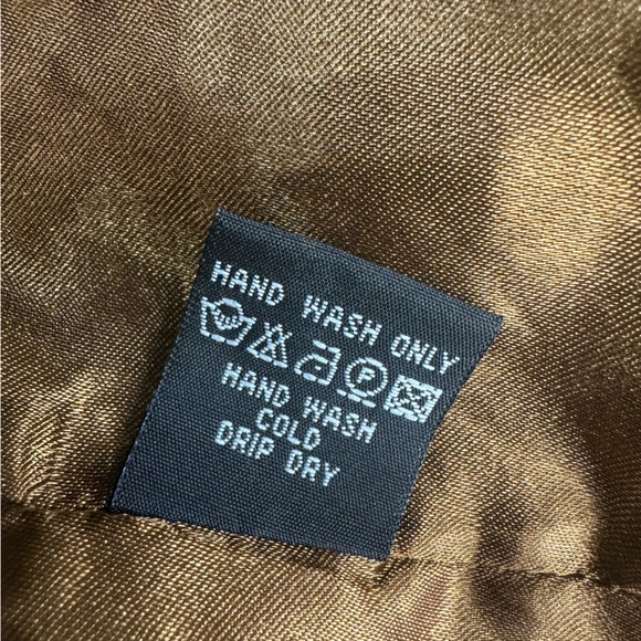 Camel Brown Fur Vest Size Large - Picture 4 of 5